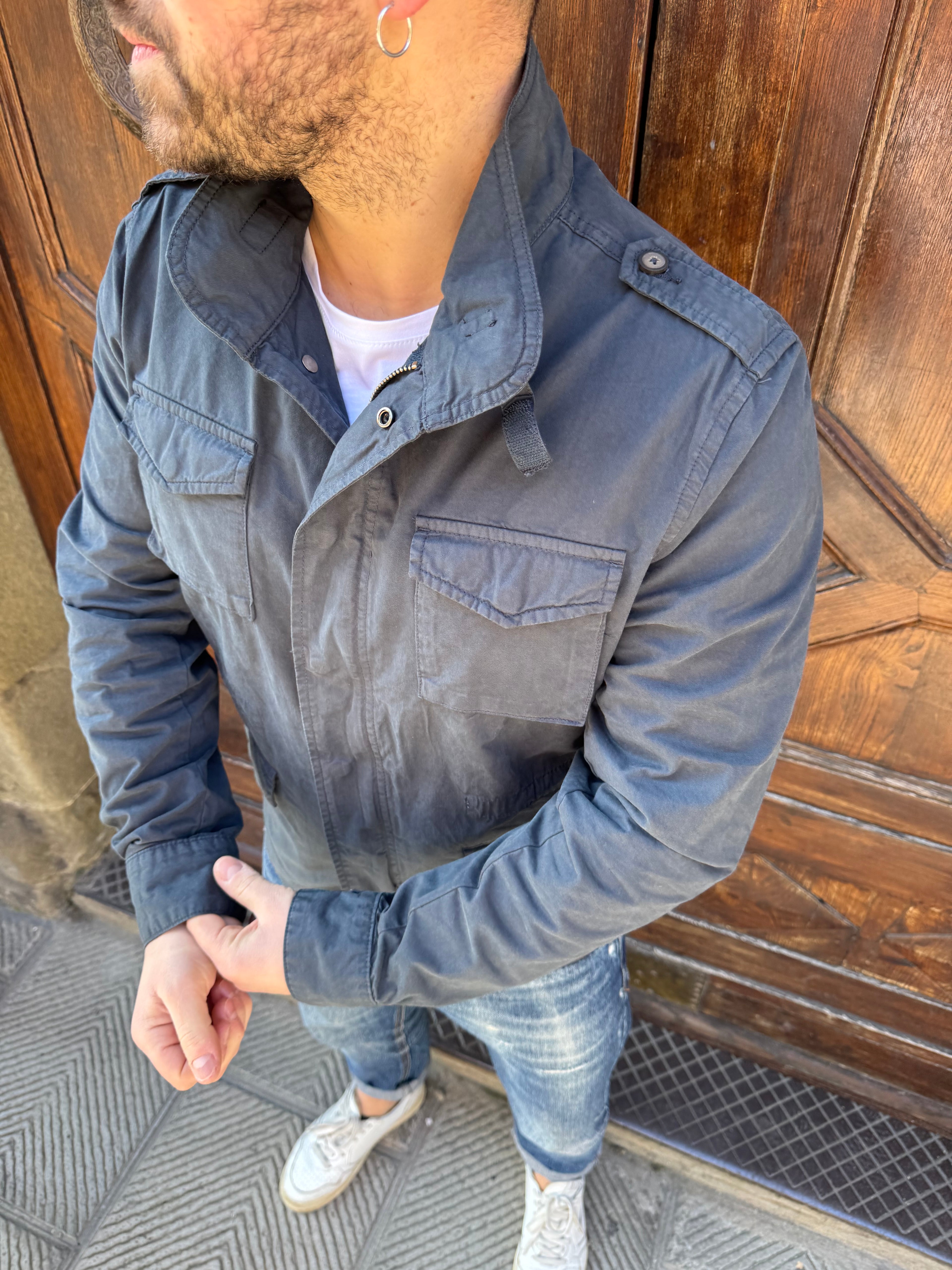 Giacchetto Sahara di Tréz blu navy