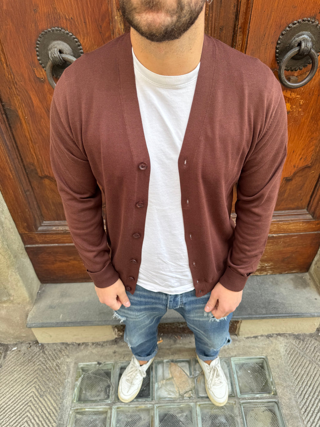 Cardigan Oscar di Hamaki-Ho terra