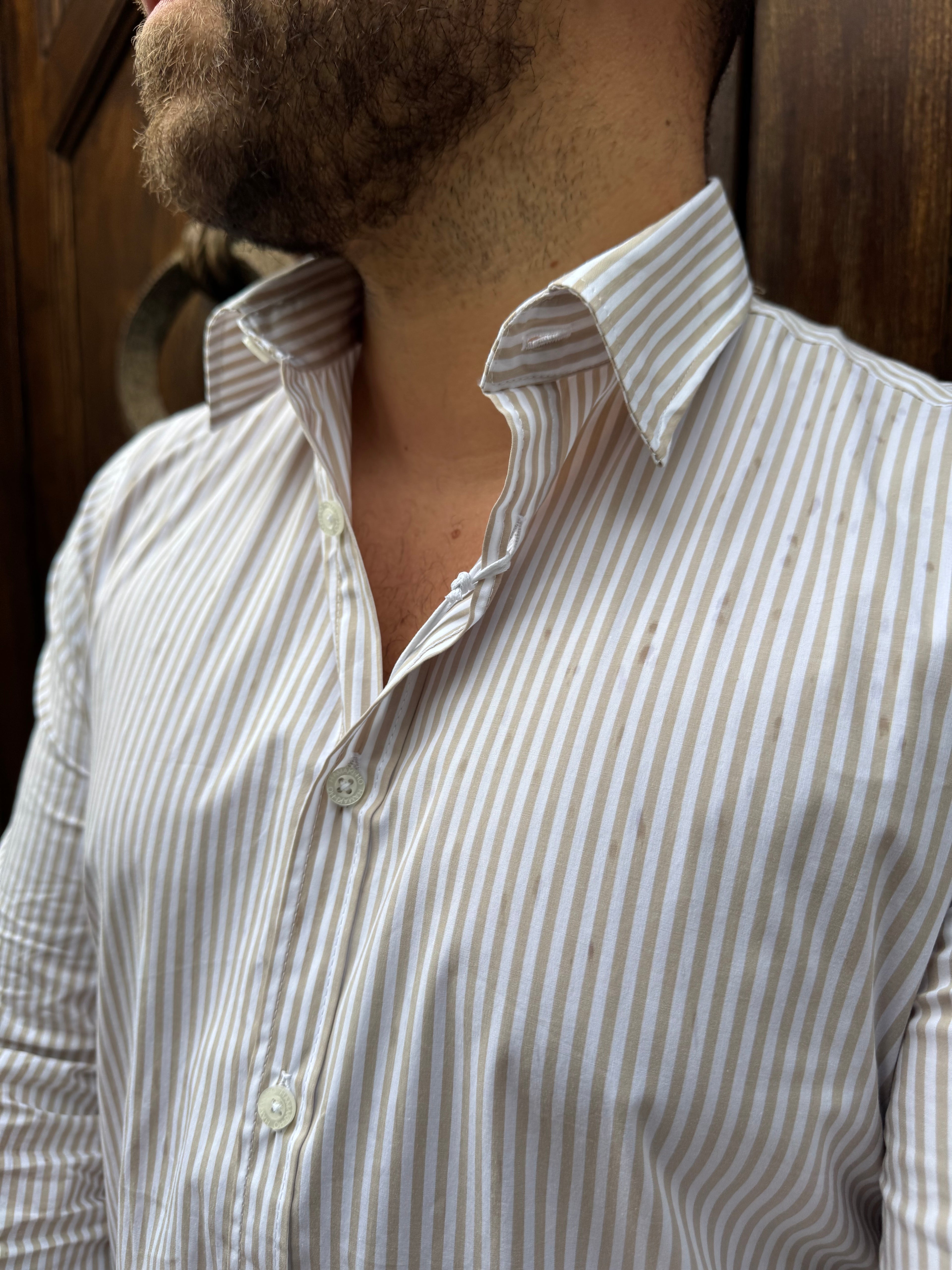 Camicia Portofino di Hamaki-Ho beige