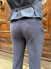 Carica l&#39;immagine nel visualizzatore di Gallery, Pantalone coordinato London di 3.9 blu jeans
