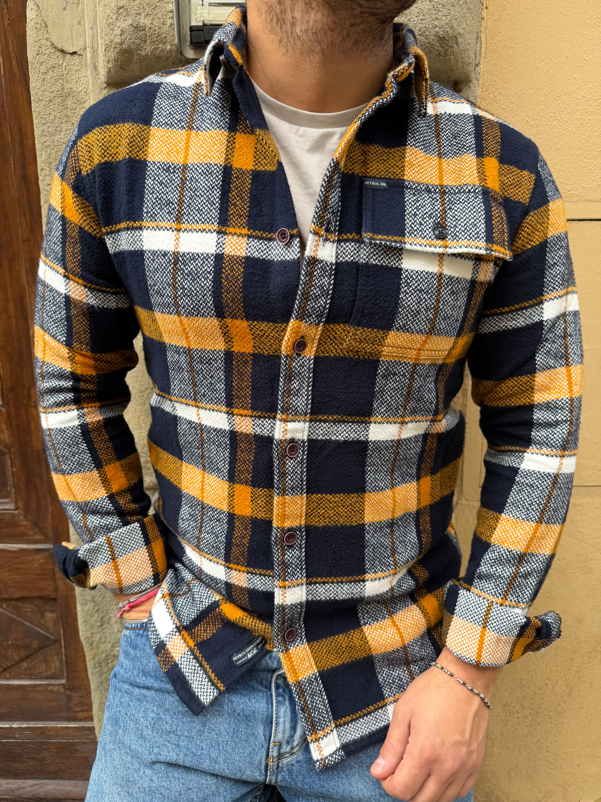 Camicia Jordan di Petrol Ind. blu