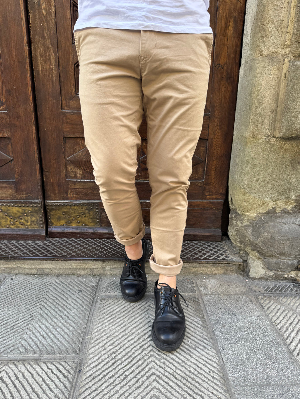Pantalone Chinos di Tiffosi beige