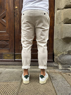 Pantalone Velluto Rocciatore di Telamira panna