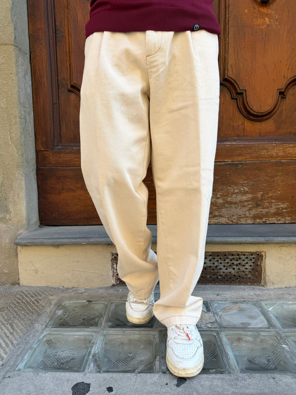 Pantalone Chinos Delamere di Pont panna