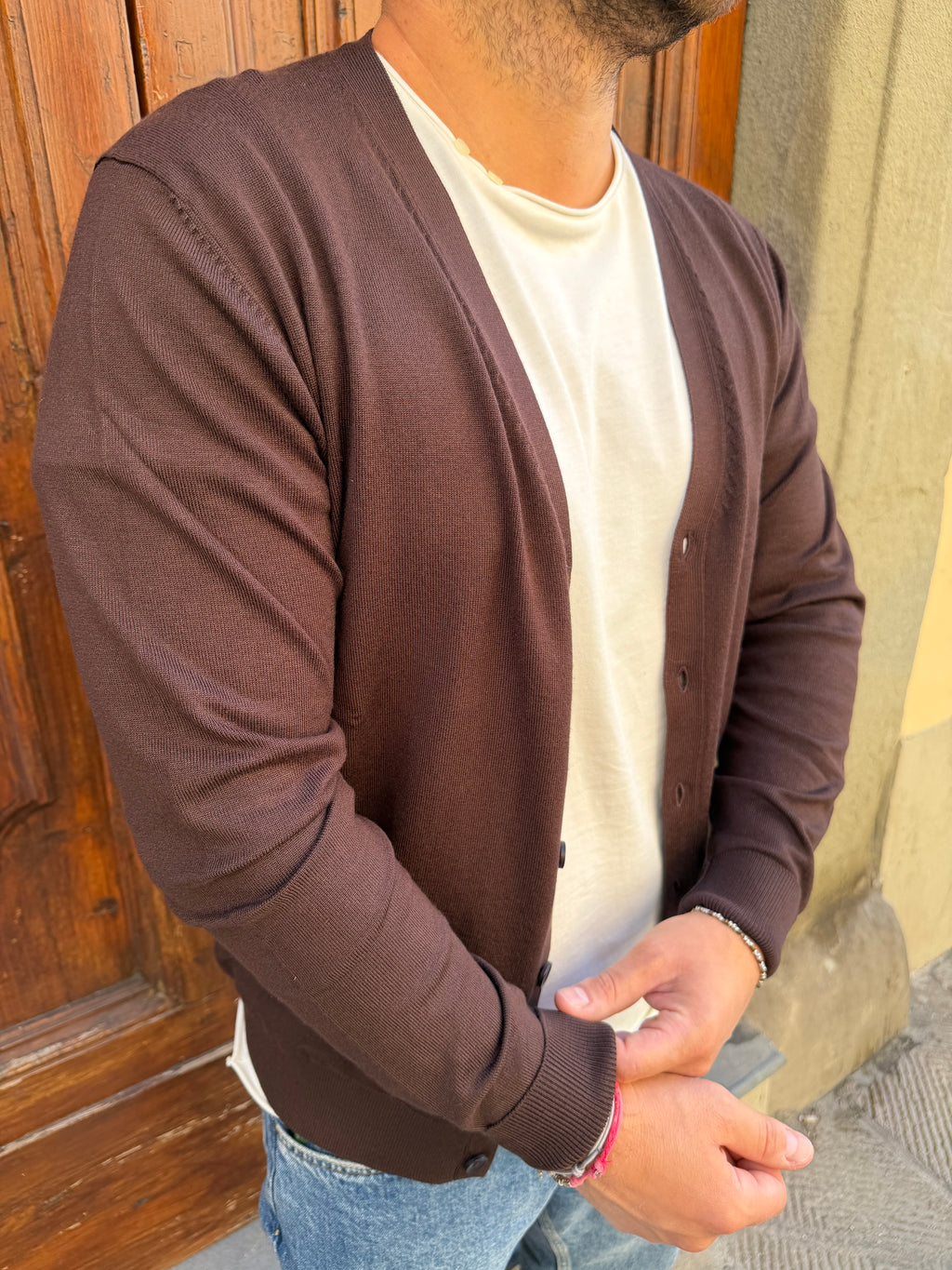 Cardigan Oscar di Tréz terra