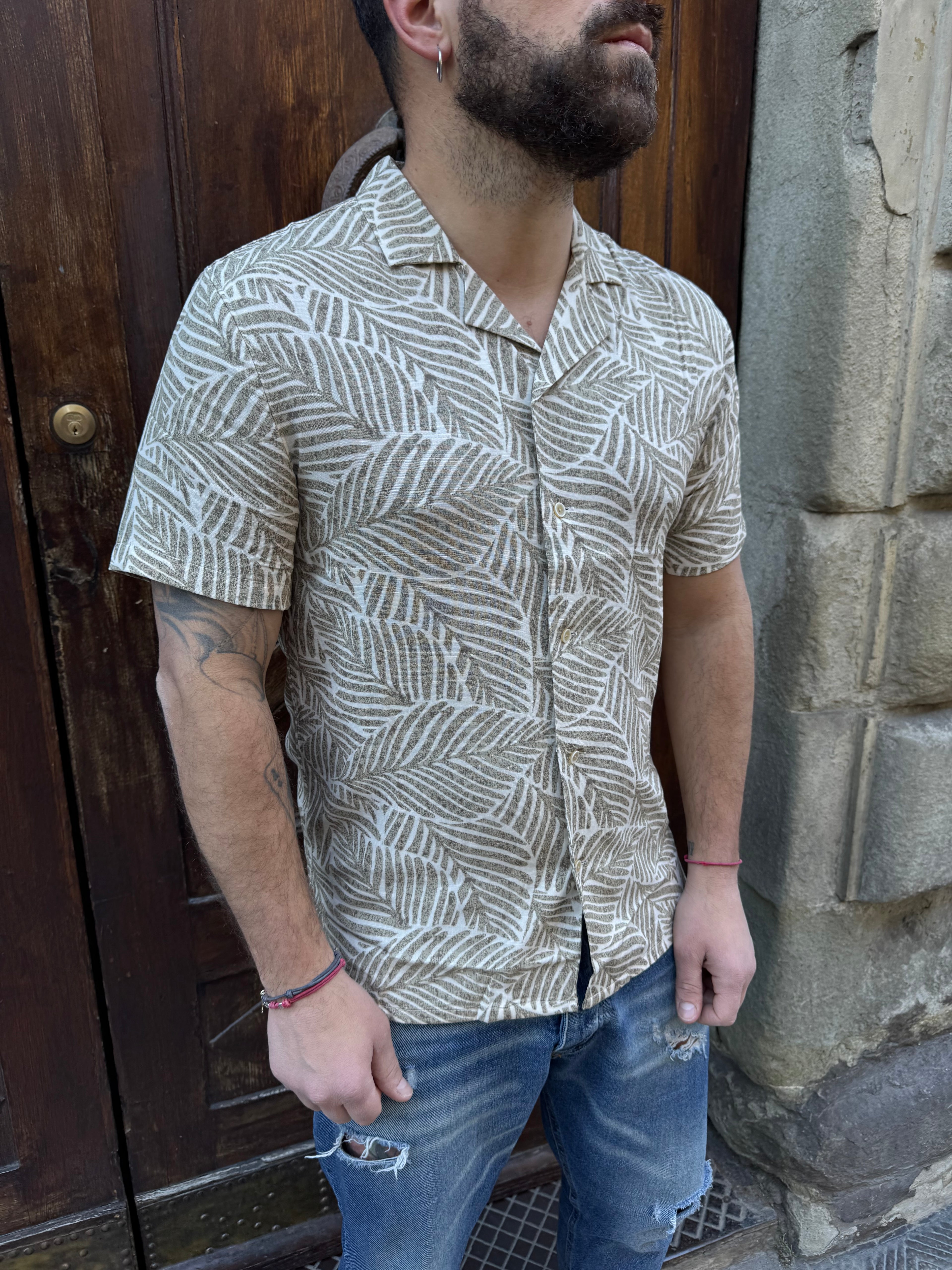 Camicia Flora di Tiffosi moro
