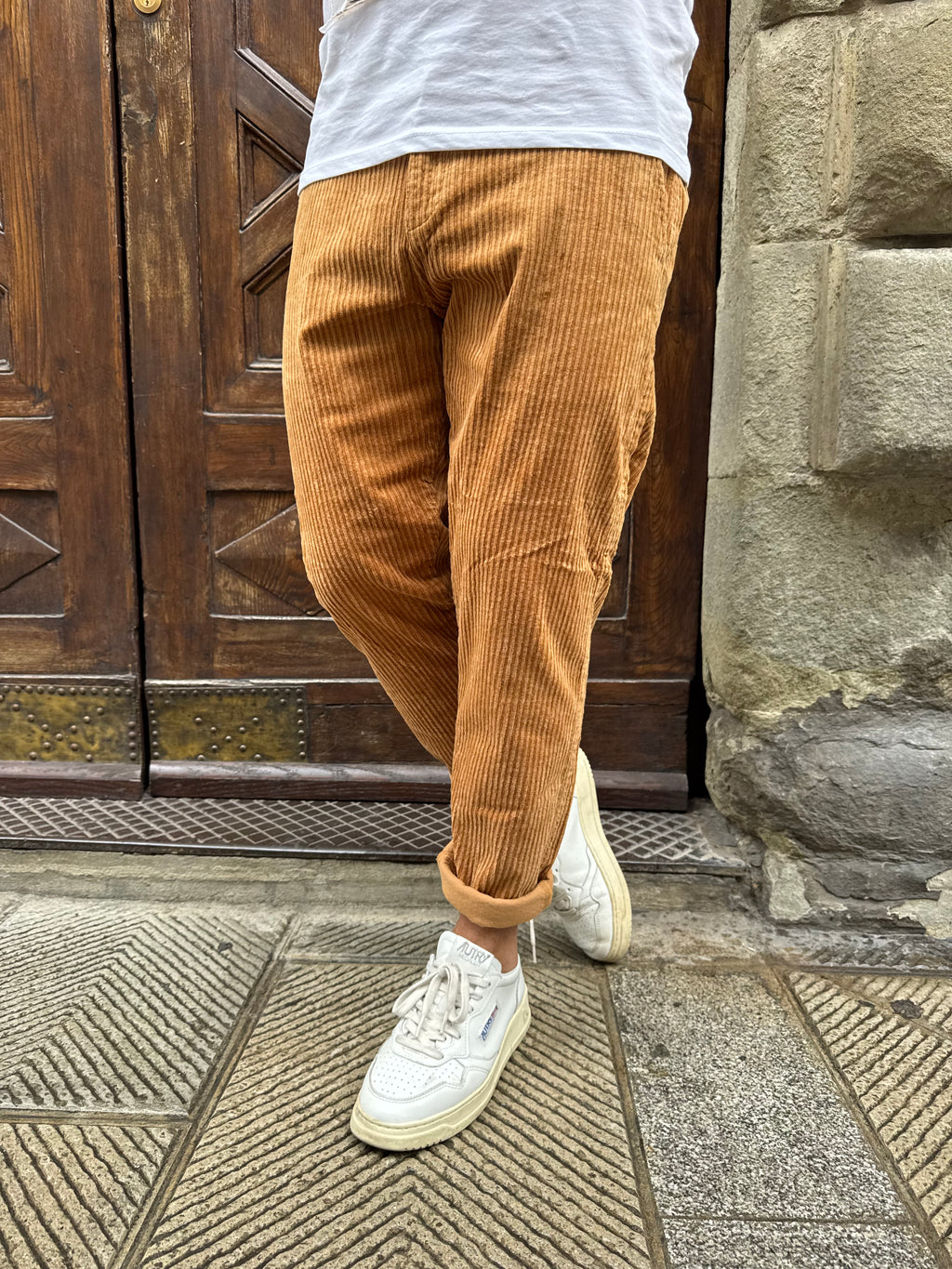 Pantalone Velluto Rocciatore di Telamira caramello