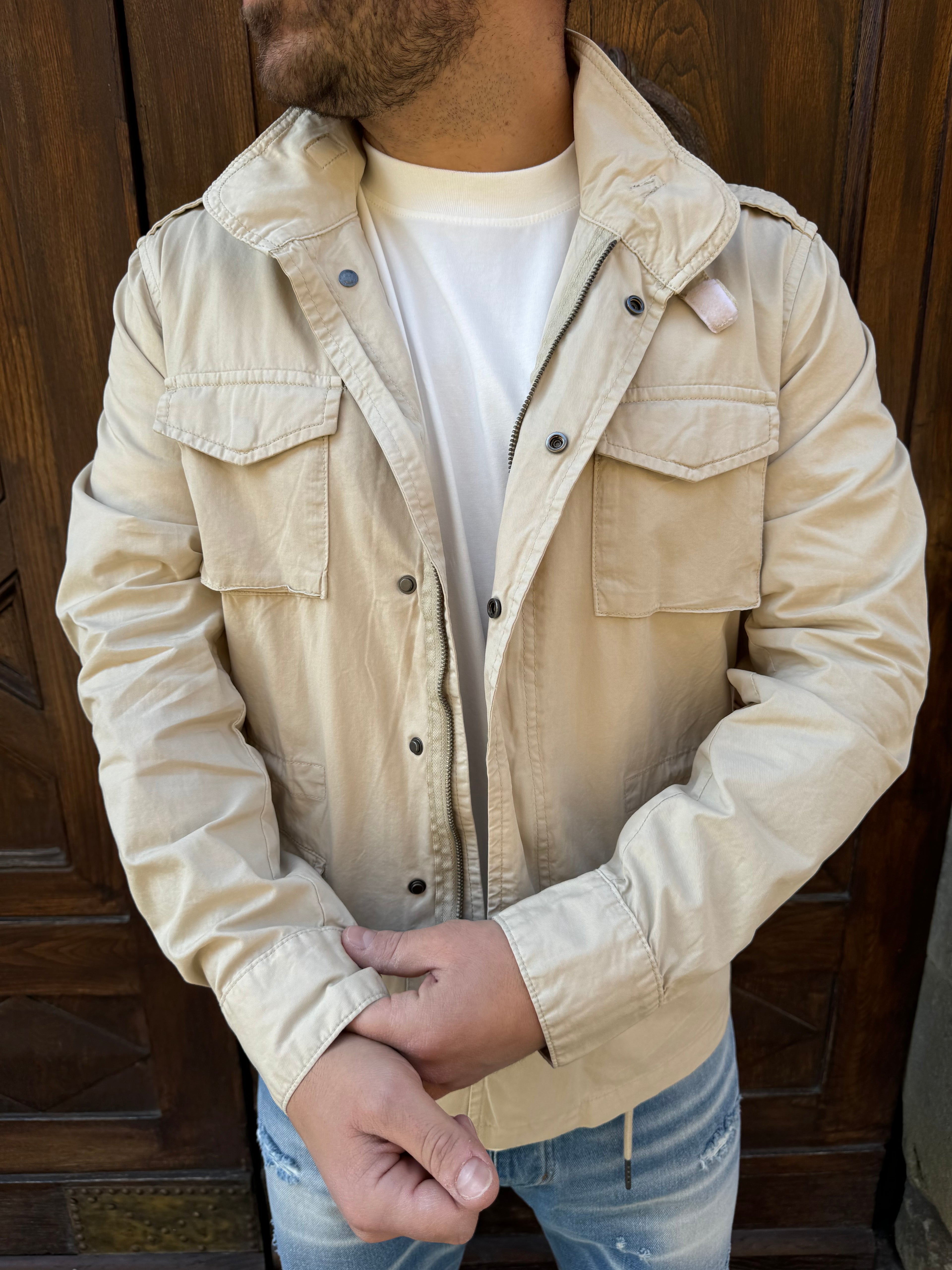 Giacchetto Sahara di TRÈZ color sabbia