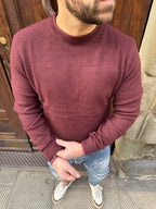 Maglioncino Carlos di Telamira bordeaux