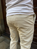Pantalaccio Faz in velluto panna