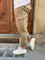 Pantalone Cargo di Petrol fango