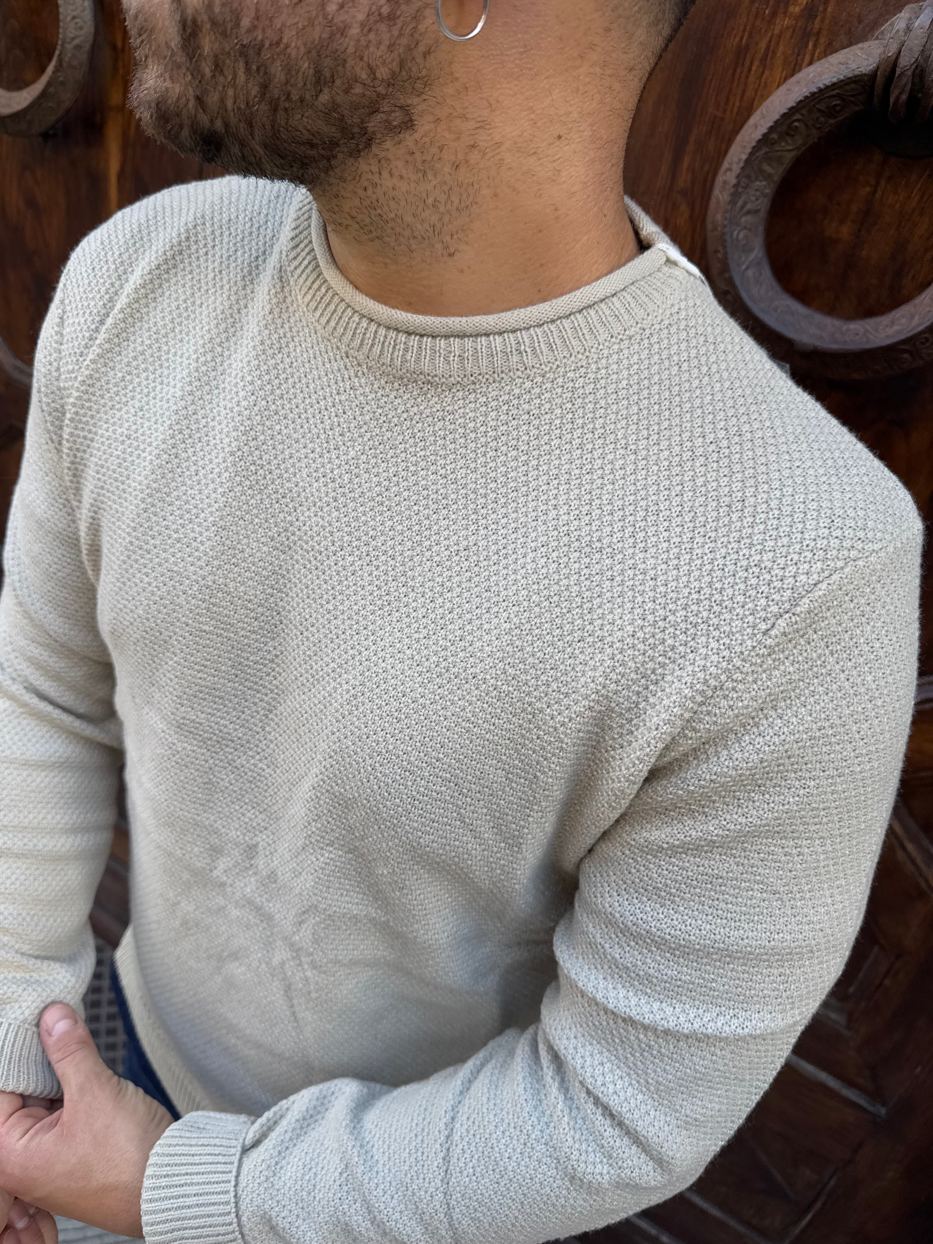 Maglioncino Carlos beige di Telamira beige