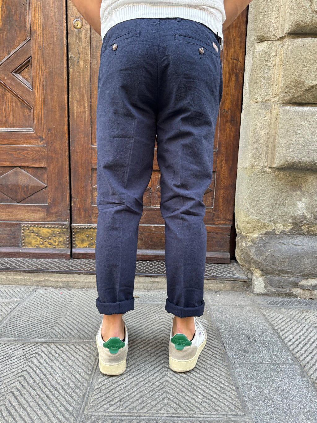 Pantalone Zante blu di Yes Zee