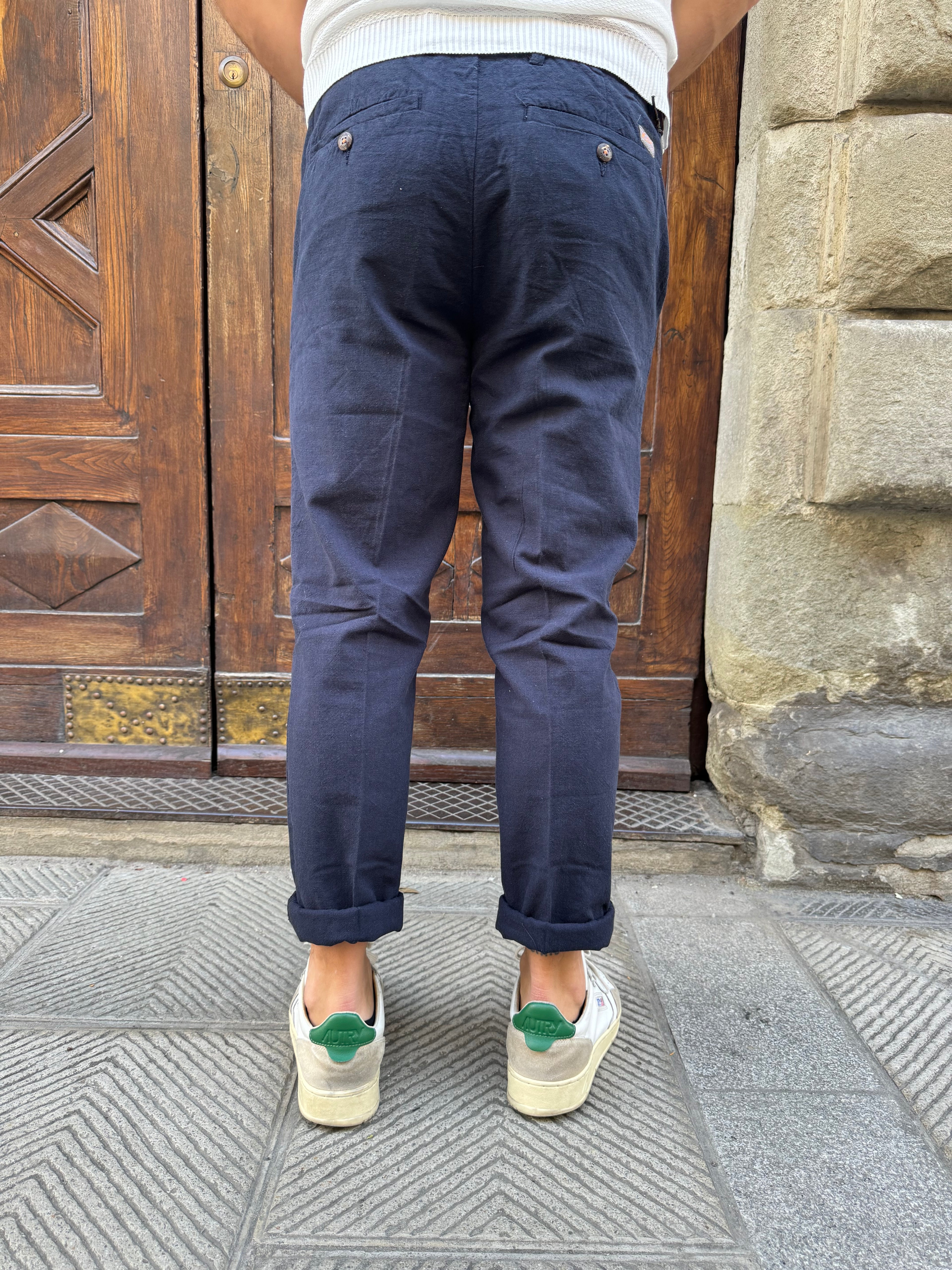 Pantalone Zante blu di Yes Zee