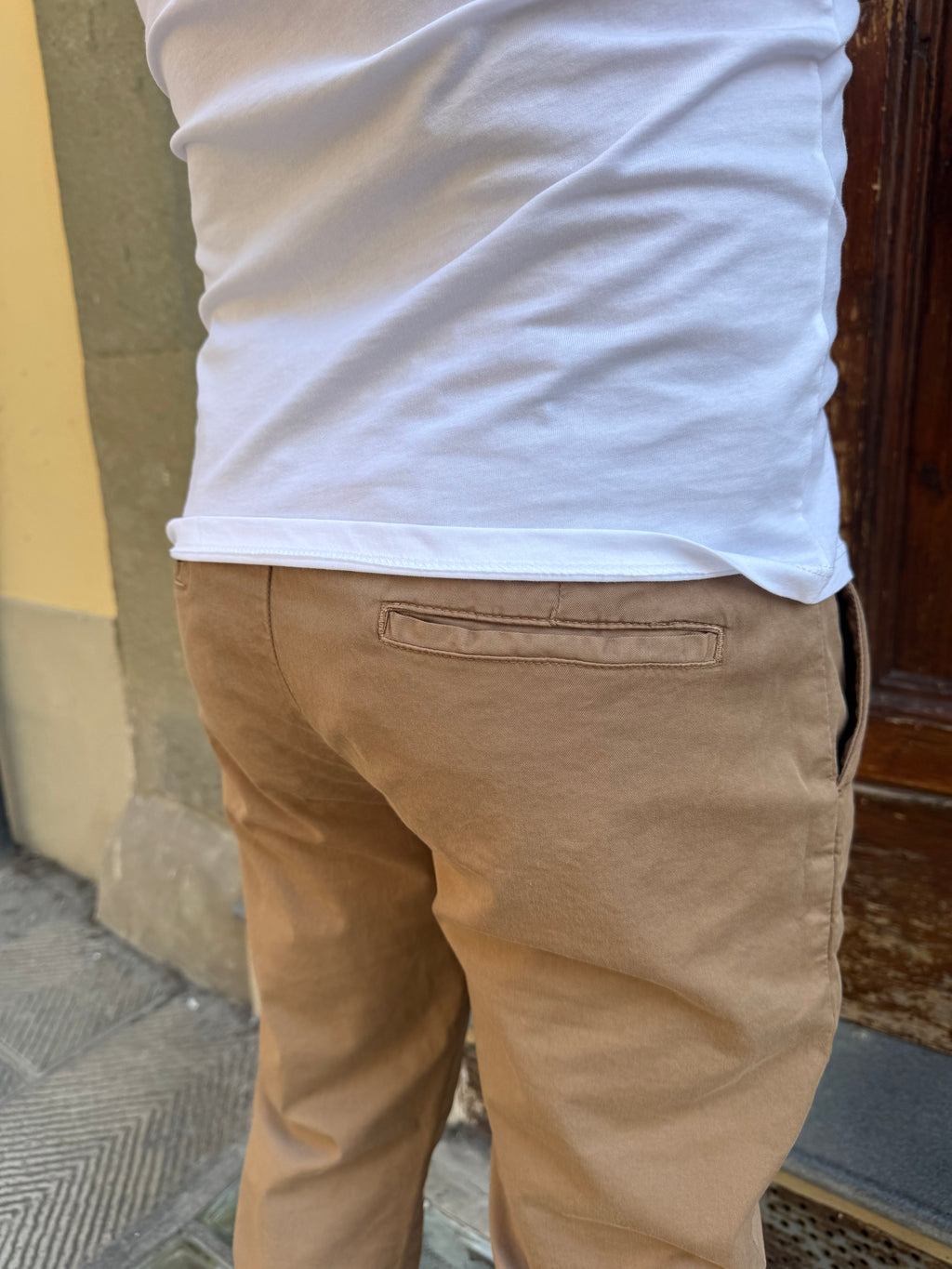 Pantalone Mike di 3.9 tabacco