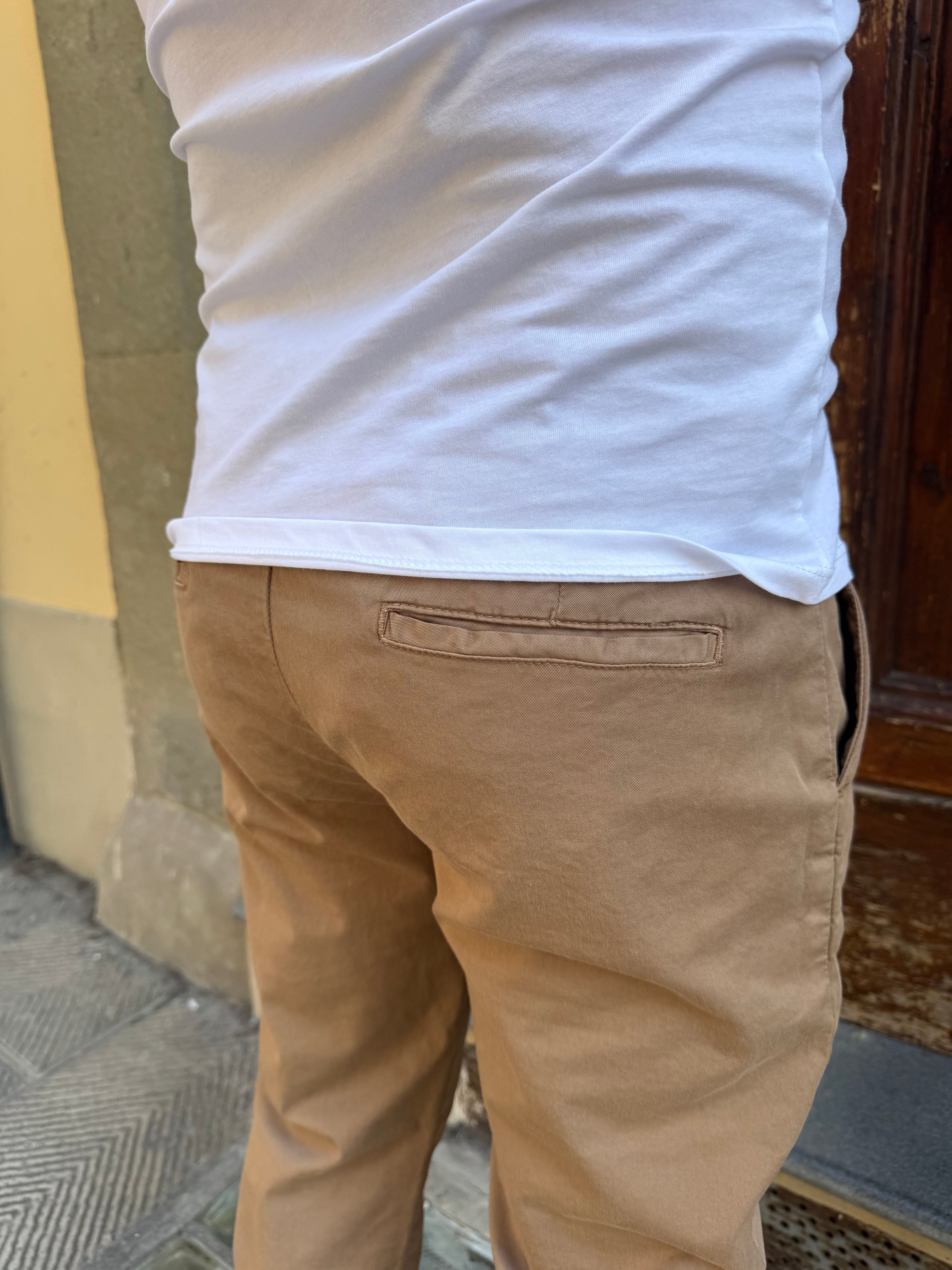 Pantalone Mike di 3.9 tabacco