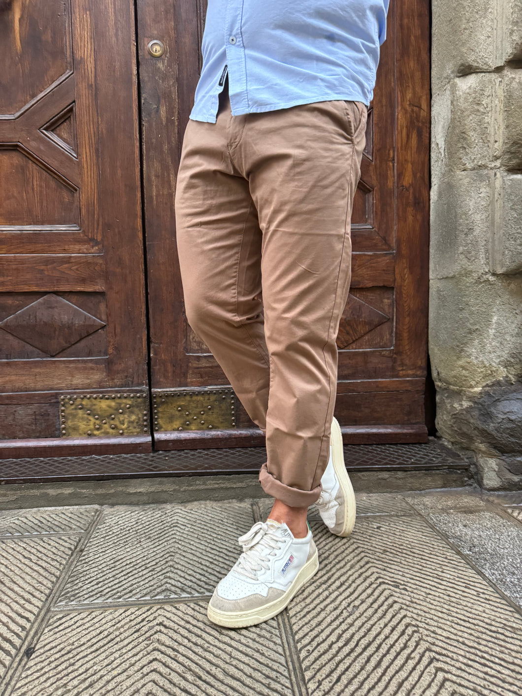 Pantalone Chinos David di Tiffosi tabacco