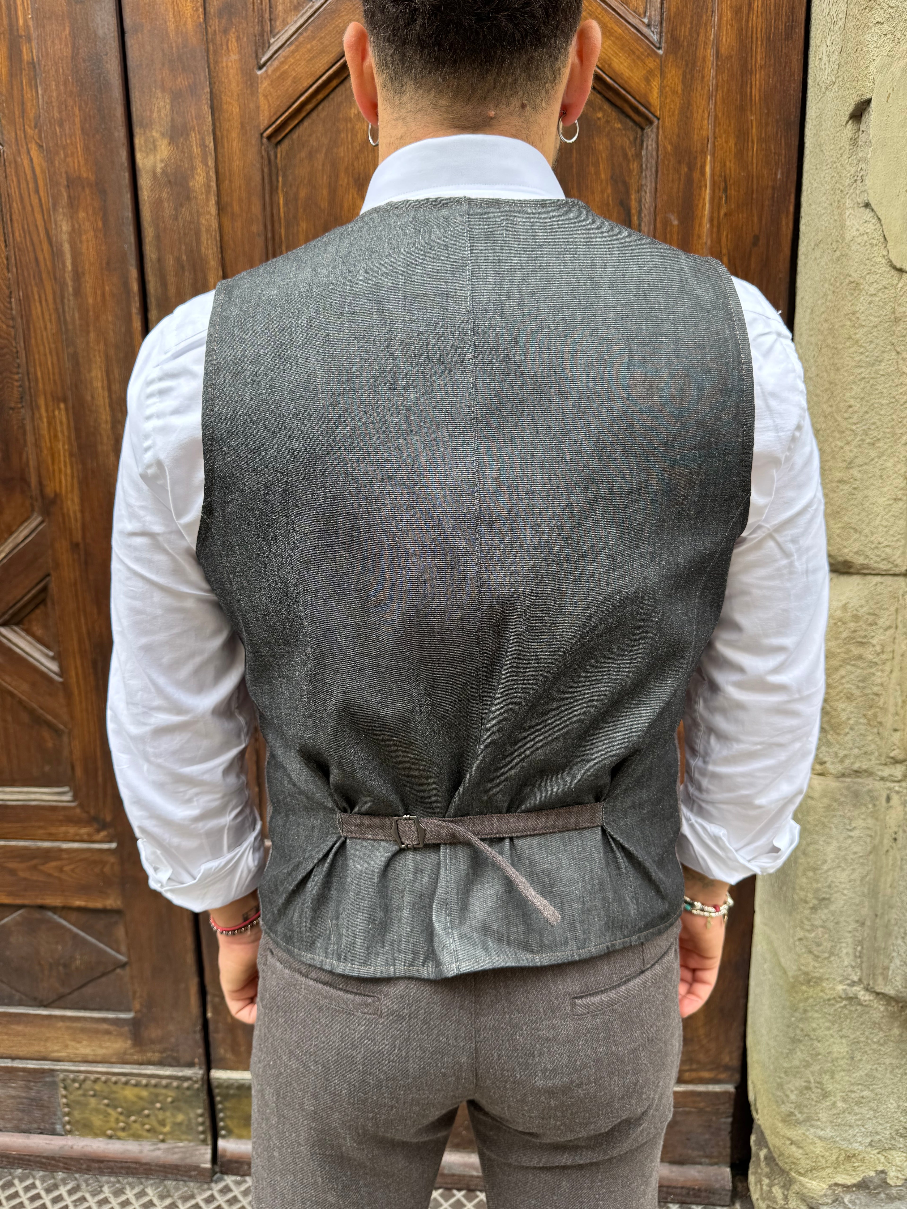 Gilet coordinato London di 3.9 moro