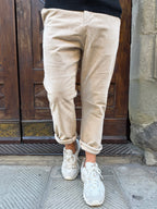 Pantalone Chinos in velluto di Hamaki-Ho beige