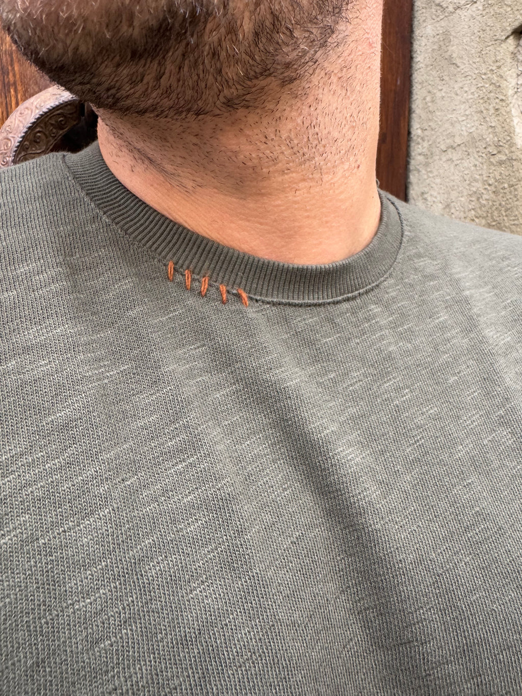 Maglioncino Diego con taschino verde