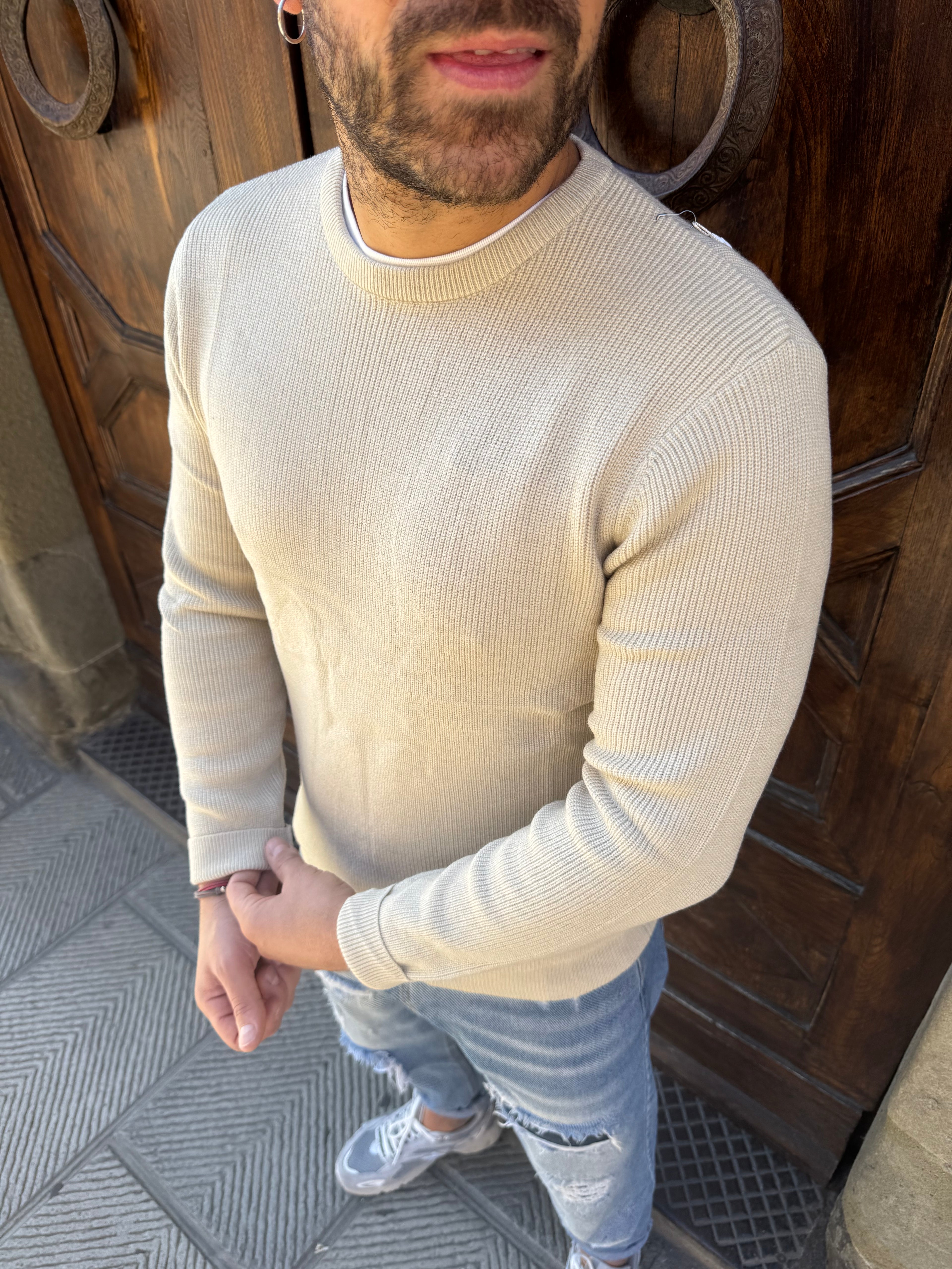 Maglioncino Sunday di Telamira beige