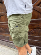Bermuda cargo di Petrol verde militare