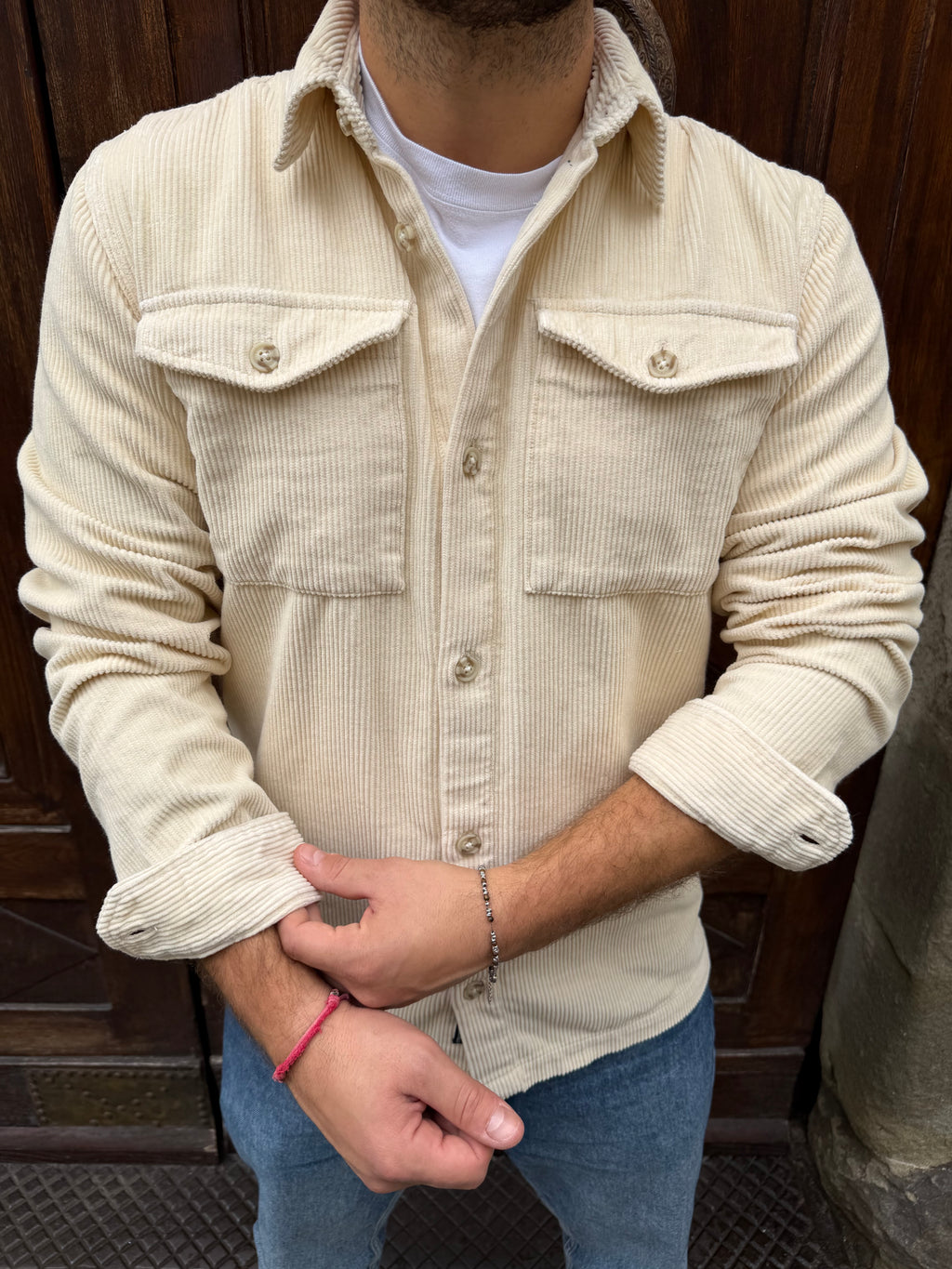 Camicia Velluto di Petrol crema