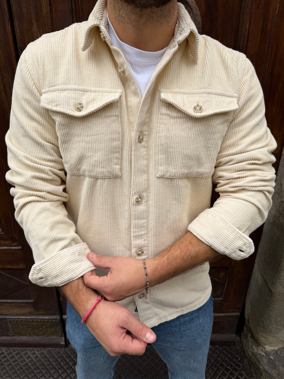 Camicia Velluto di Petrol crema