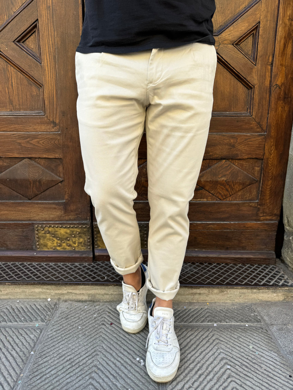 Pantalone Chinos di Trèz panna