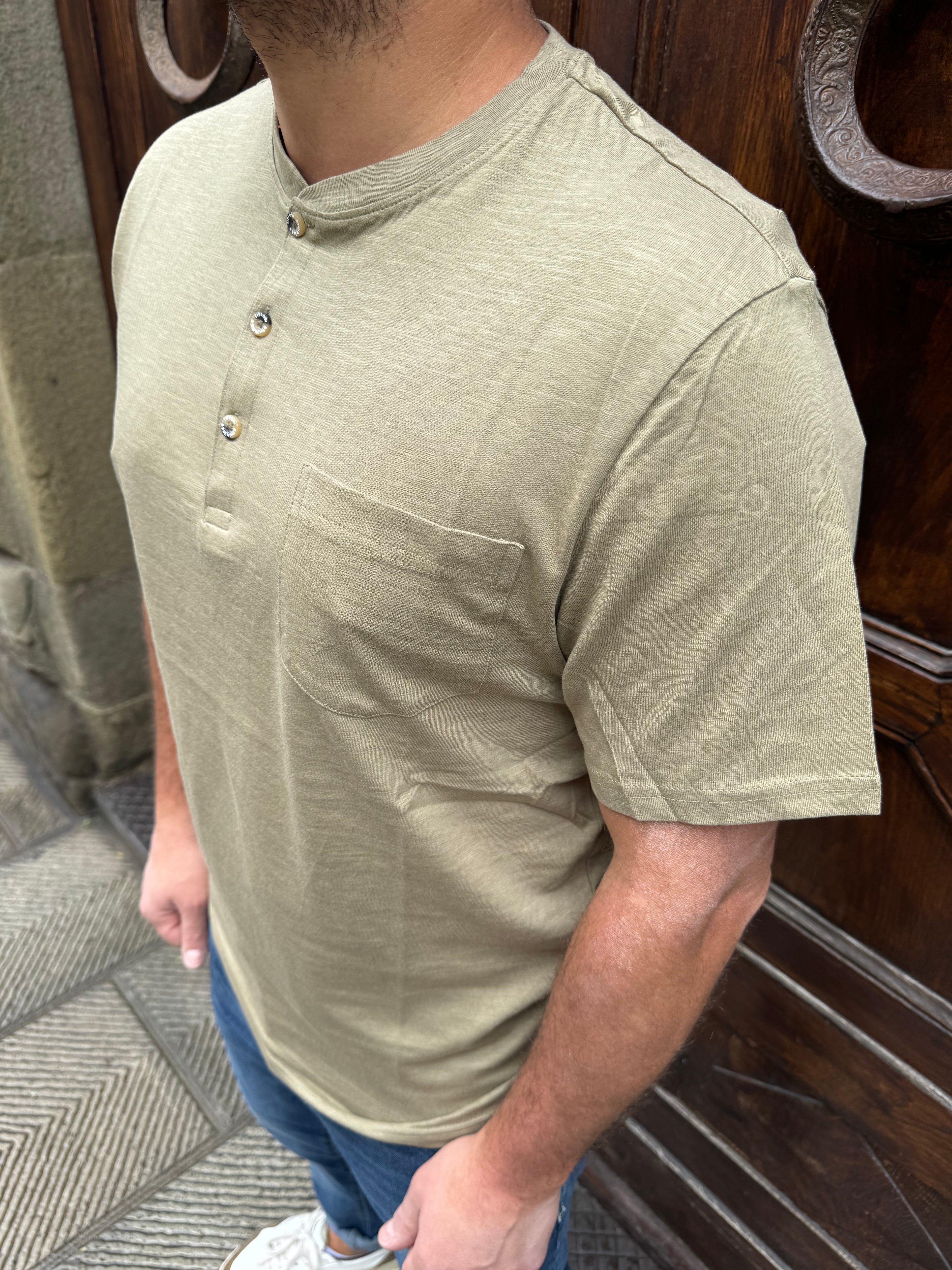 T-Shirt Serafino di Tiffosi verde