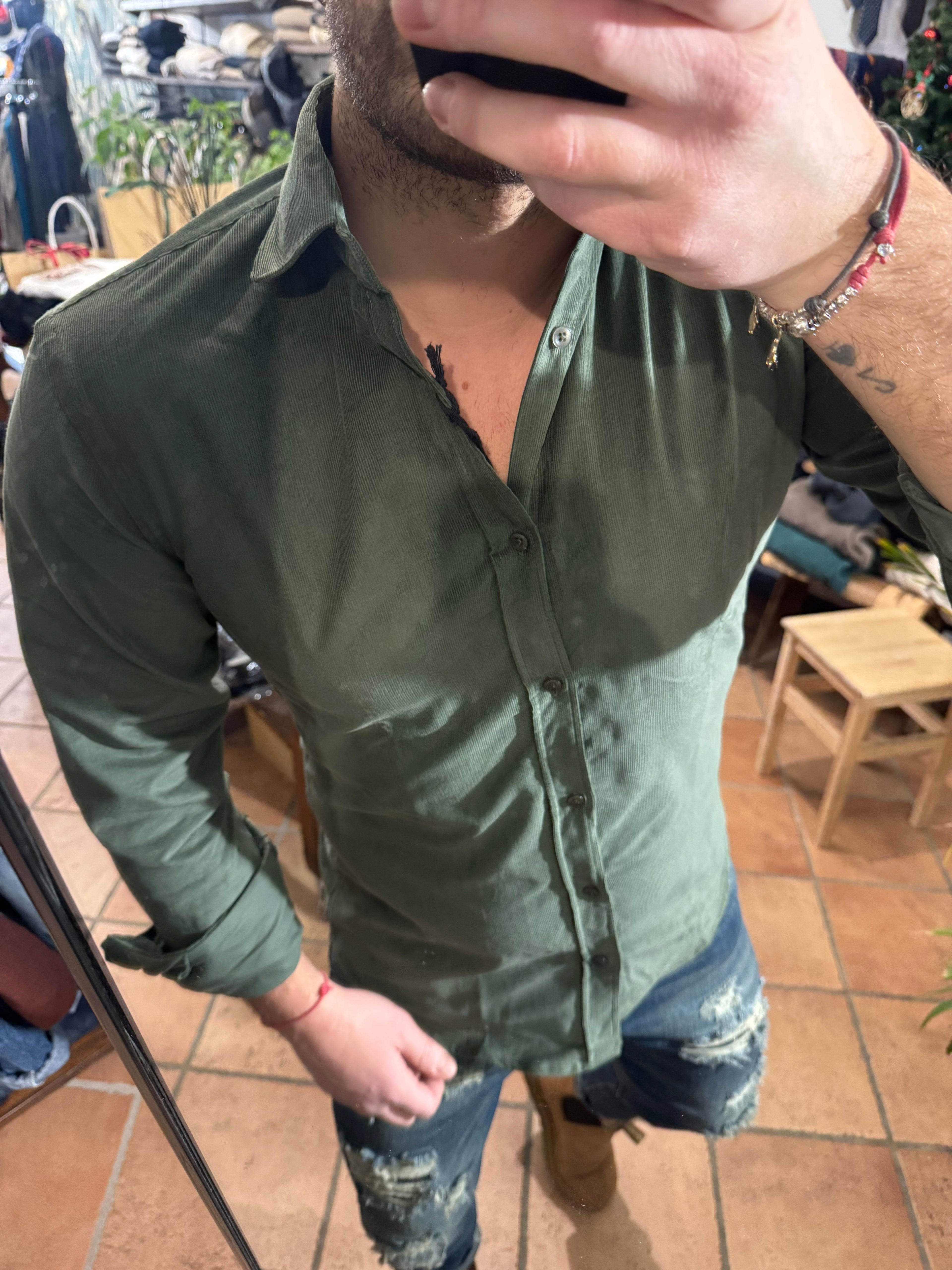 Camicia Dolomiti in velluto di Telamira