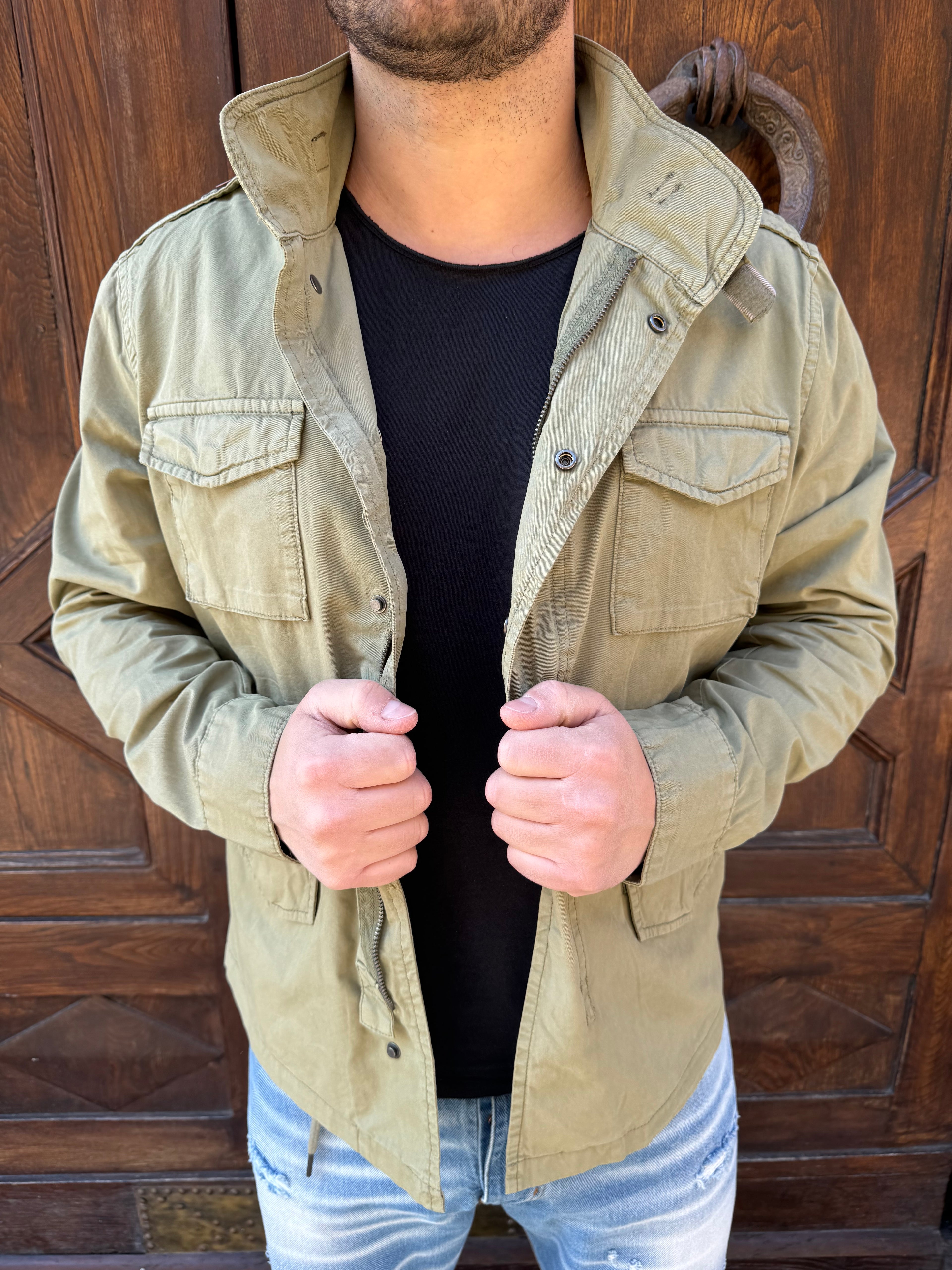 Giacchetto Sahara di TRÈZ verde militare