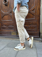 Pantalone Cargo di Telamira panna