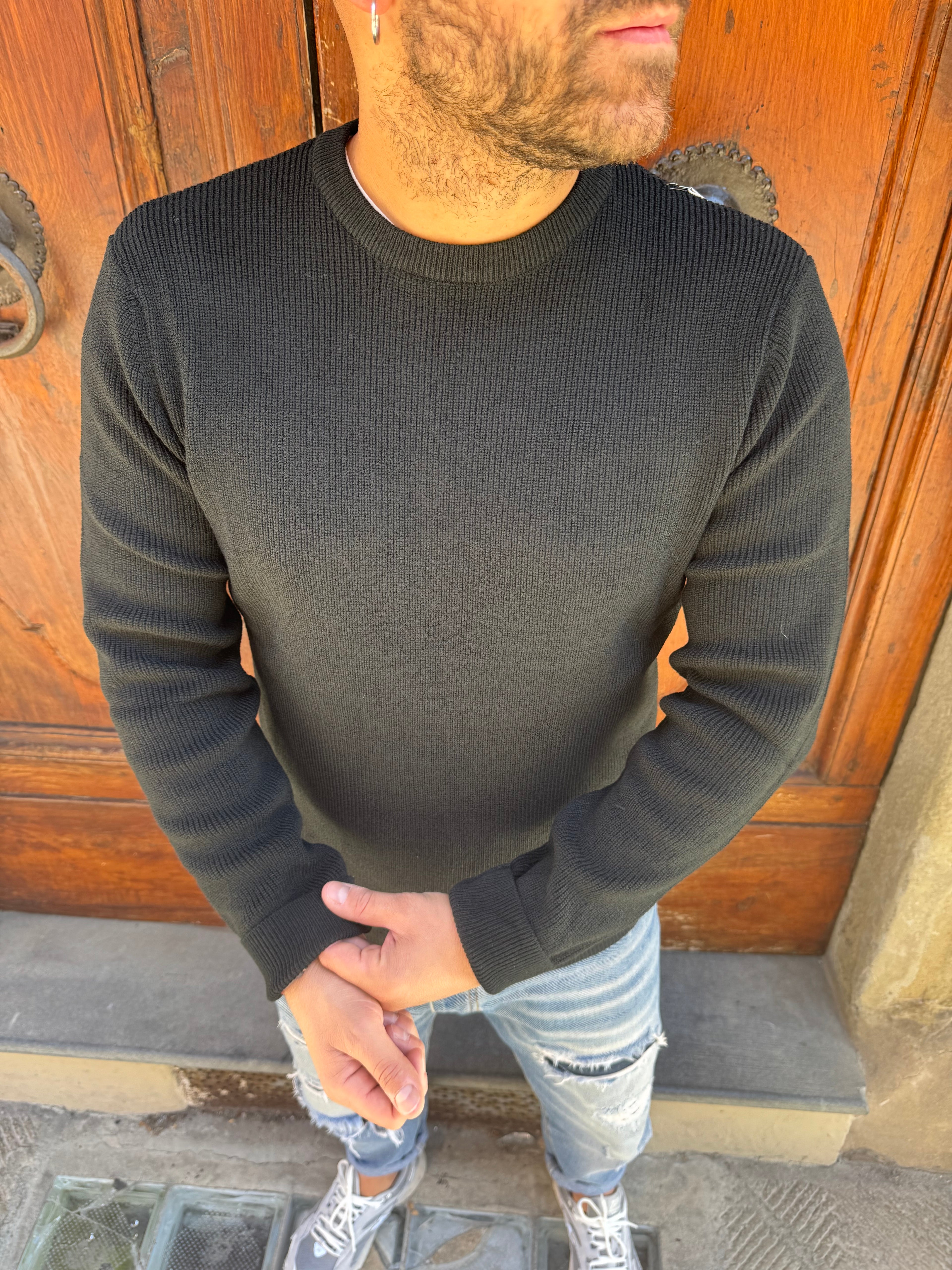 Maglioncino Sunday di Telamira nero