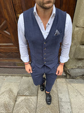 Carica l&#39;immagine nel visualizzatore di Gallery, Gilet coordinato London di 3.9 blu jeans
