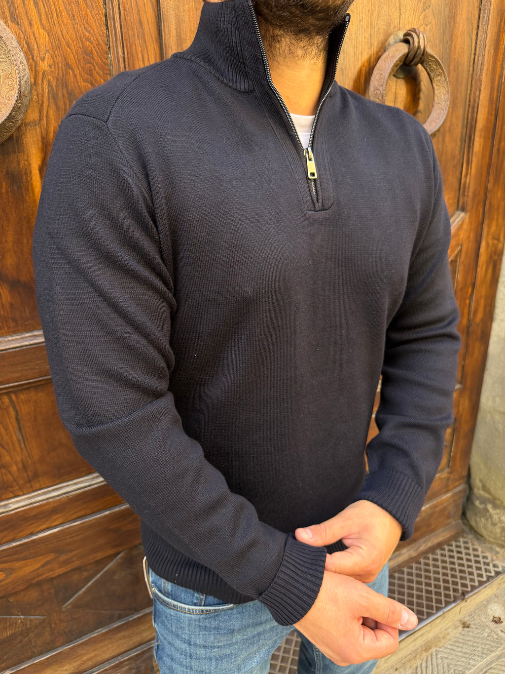 Maglione Lupetto di Hamaki-Ho blu notte