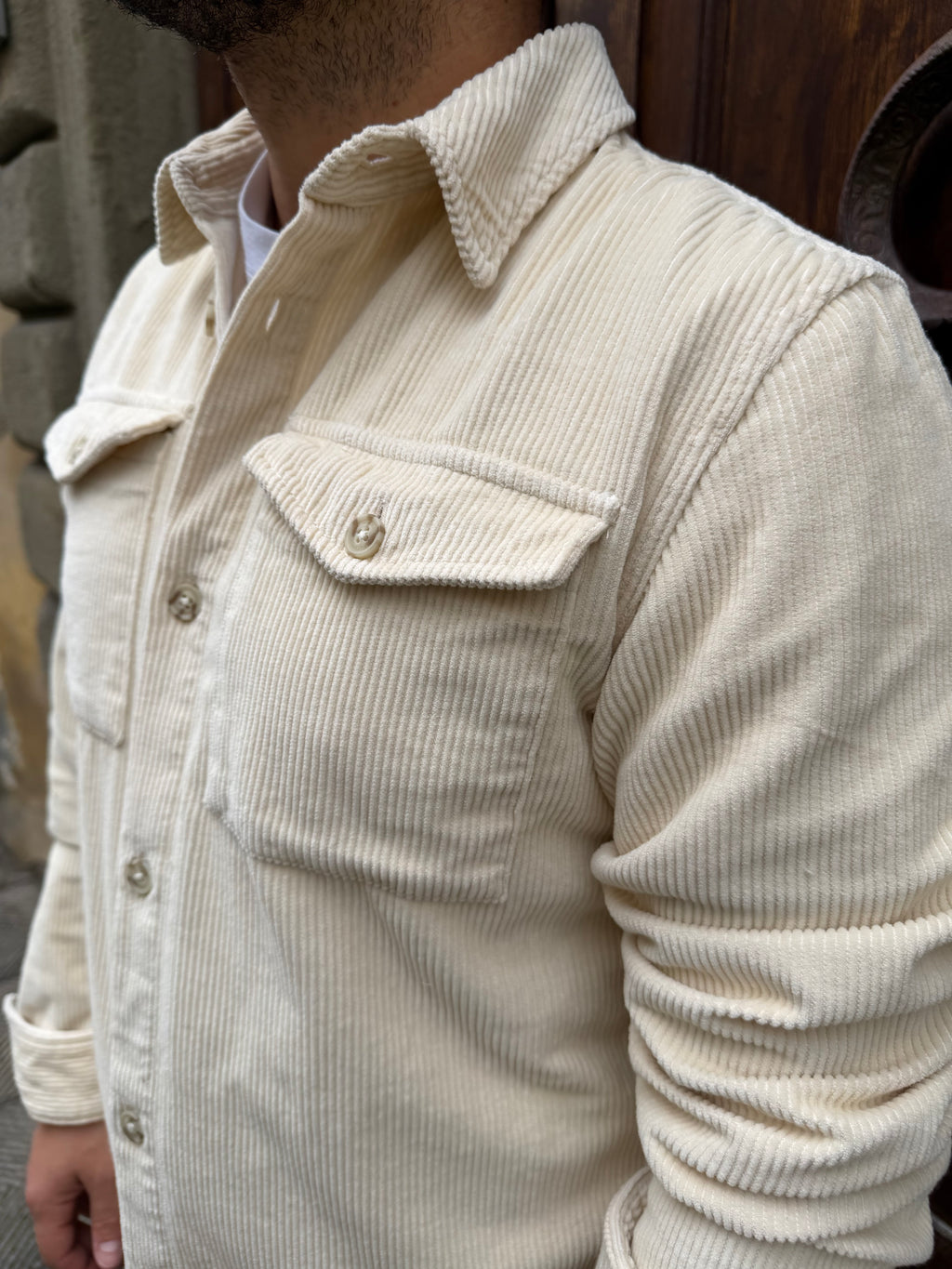 Camicia Velluto di Petrol crema