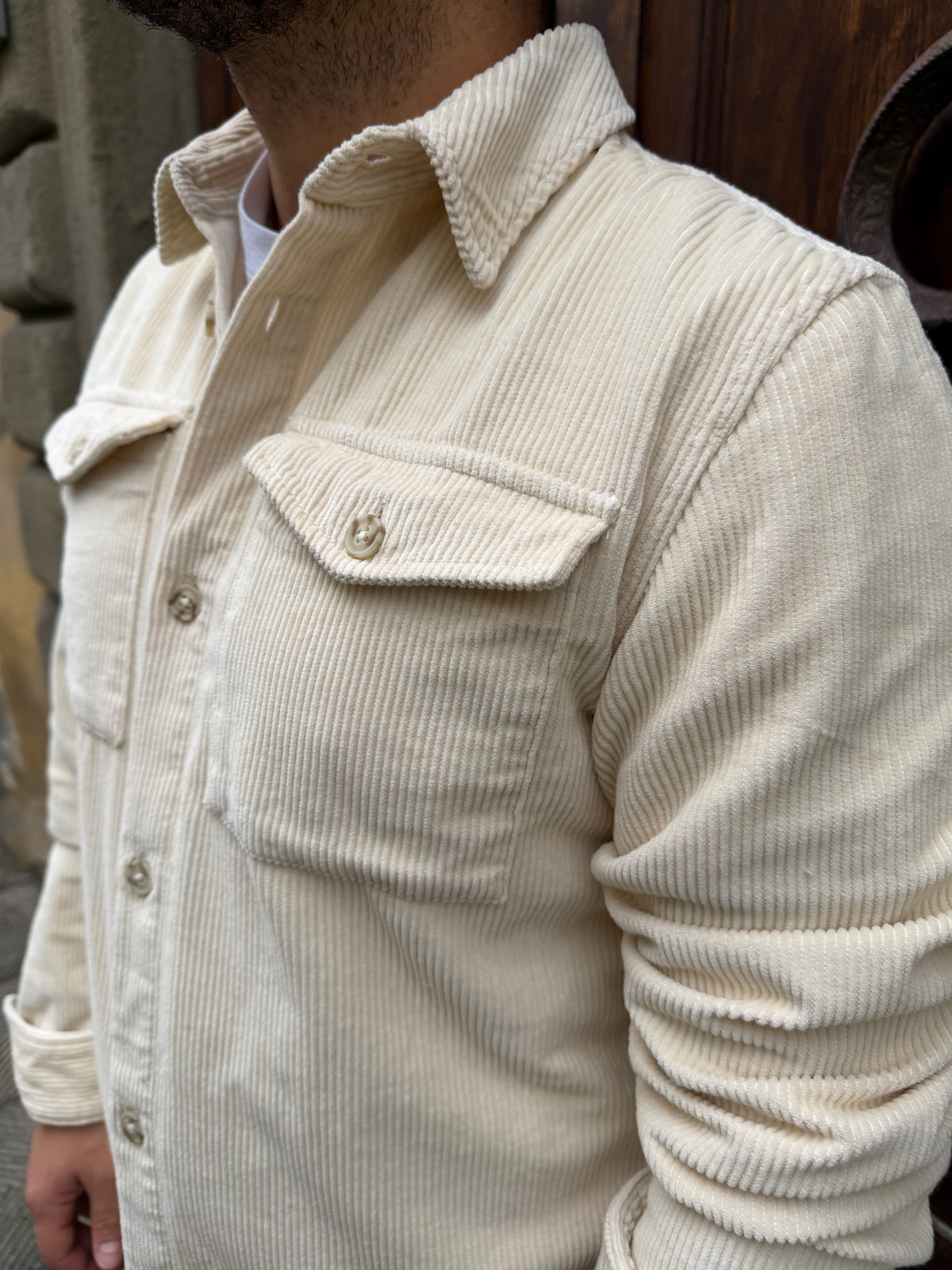 Camicia Velluto di Petrol crema