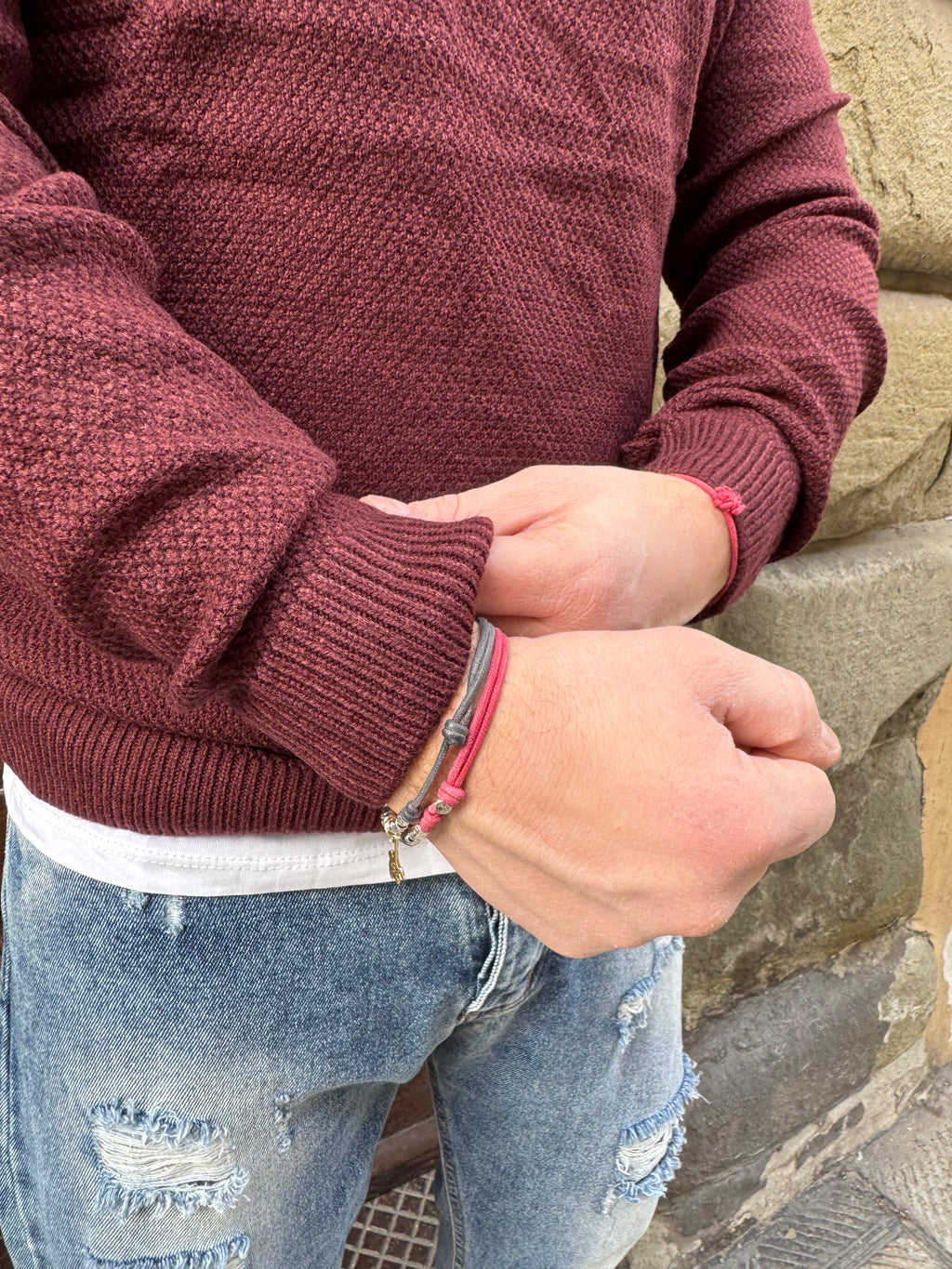 Maglioncino Carlos di Telamira bordeaux