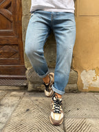 Jeans Yellowstone Cropped di Pont con strappo