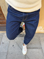 Jeans Yellowstone Cropped di Pont con ricamo Samurai