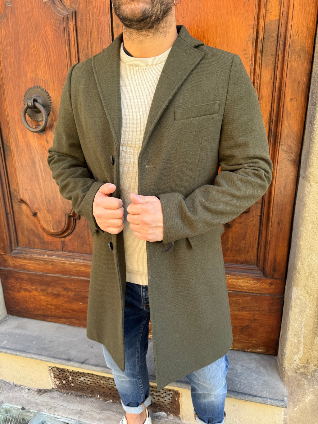 Cappotto Dandy di Hamaki-Ho verde