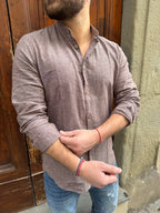 Camicia Lino coreana di Hamaki-Ho moro