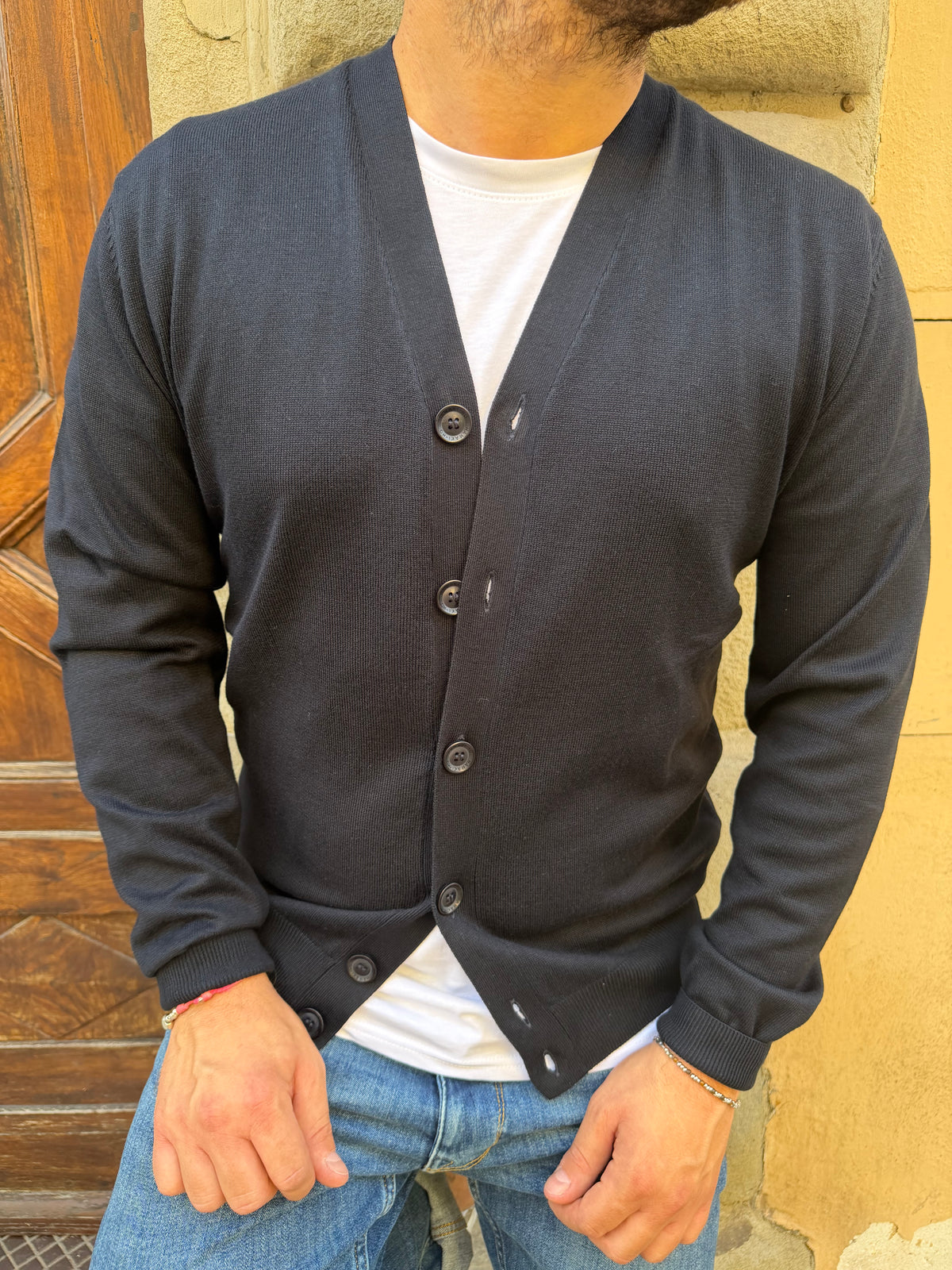 Cardigan Ugo di Hamaki-Ho blu navy