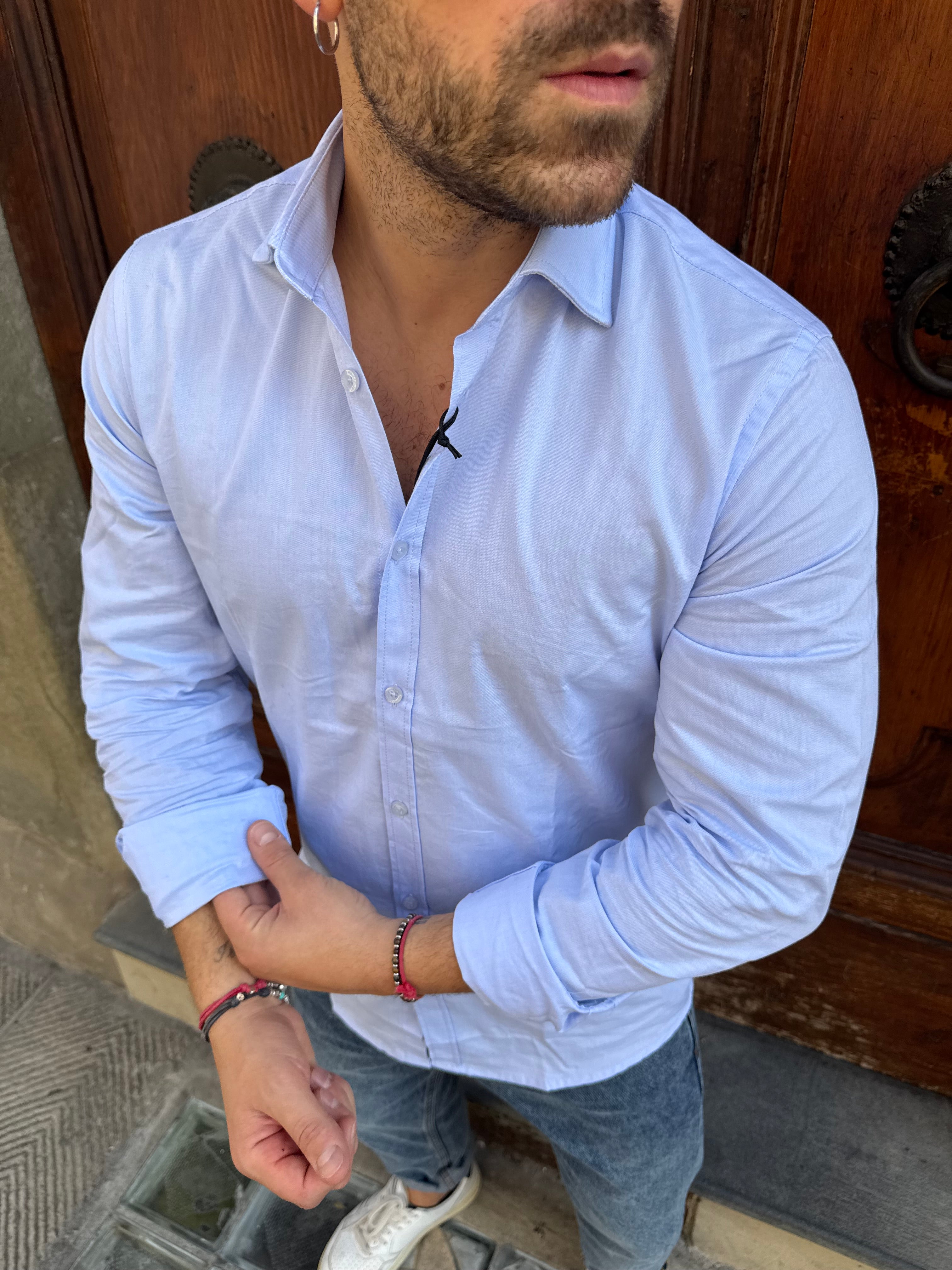 Camicia Oxford di Hamaki azzurra