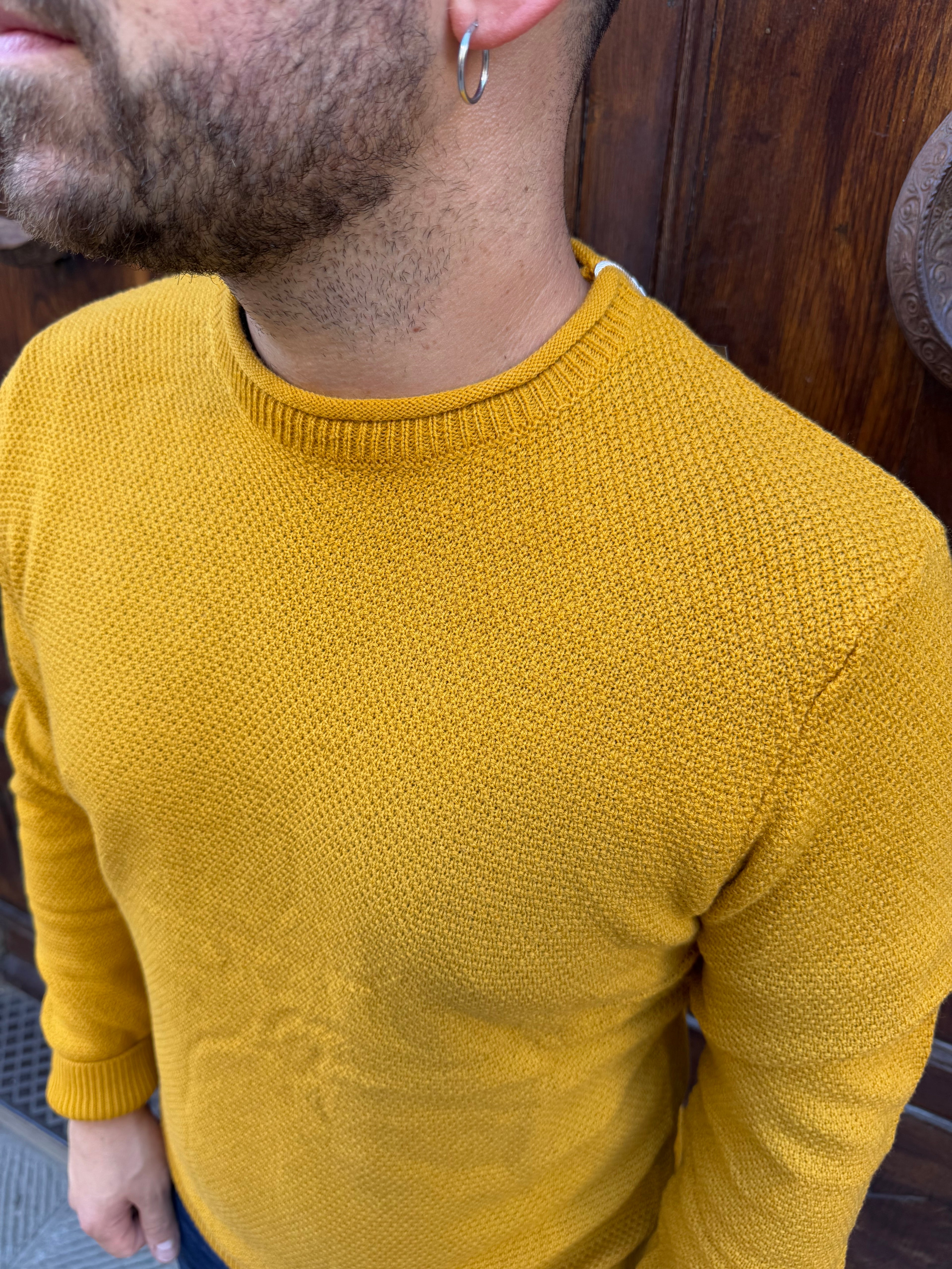 Maglioncino Carlos di Telamira senape