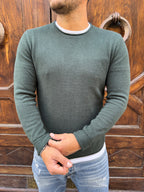 Maglioncino Alabastro di Tiffosi verde bosco