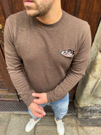 Maglioncino Diego con taschino tabacco