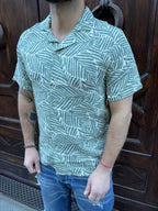 Camicia Flora di Tiffosi verde