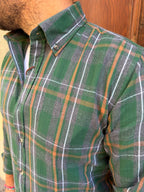 Camicia Quadro 02 di Tréz verde